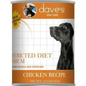 Dave's Pet Food Restricted Sodm Chicken 13oz Canned Dog Food - Paw Naturals