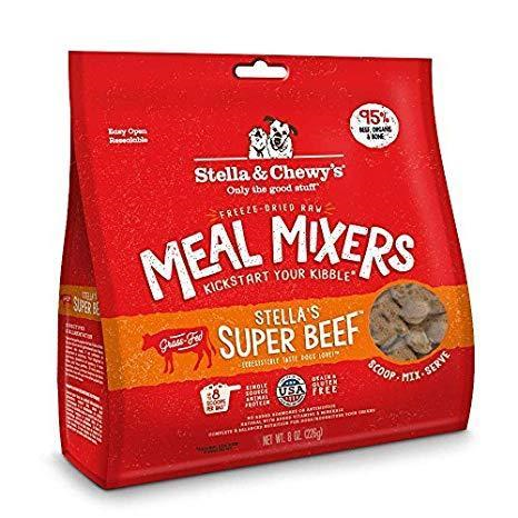 Stella & Chewy's Meal Mixer Stella's Super Beef Raw Freeze-Dried Dog Food - Paw Naturals