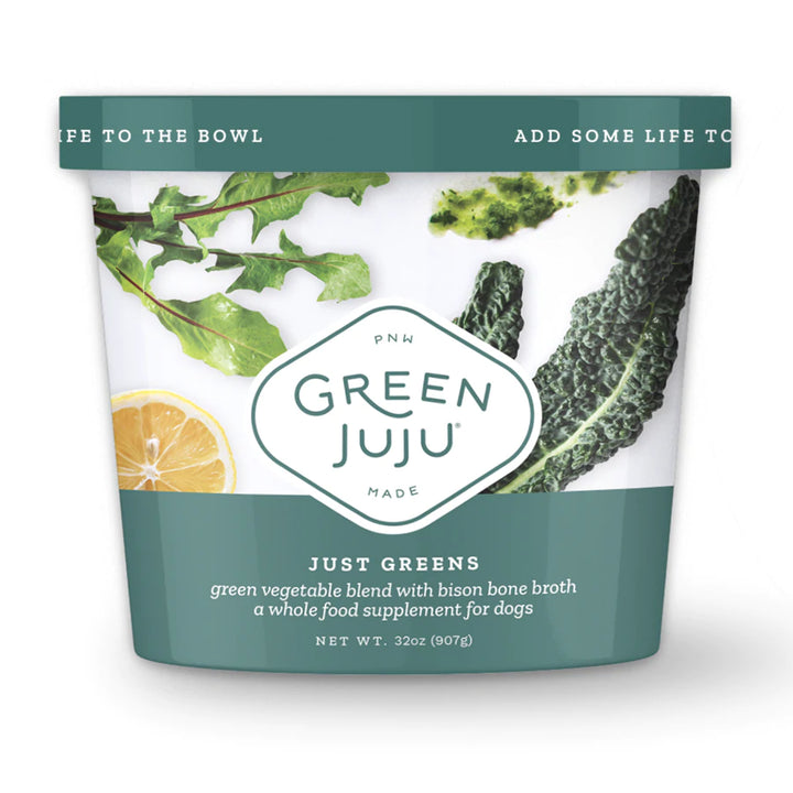 Green Juju Frozen Supplement Food Toppers Just Greens / 7.5oz - Paw Naturals