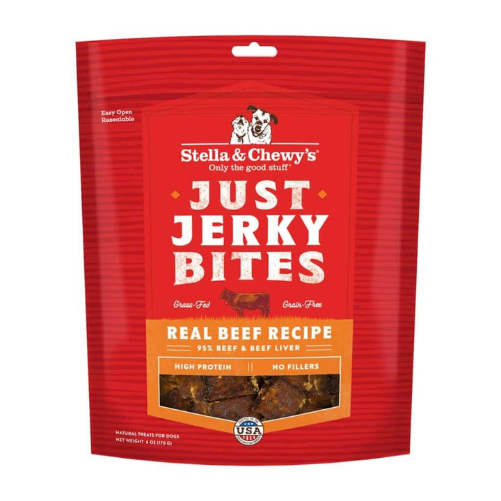 Stella & Chewy's Just Jerky Bites Dog Treats 6oz Beef - Paw Naturals