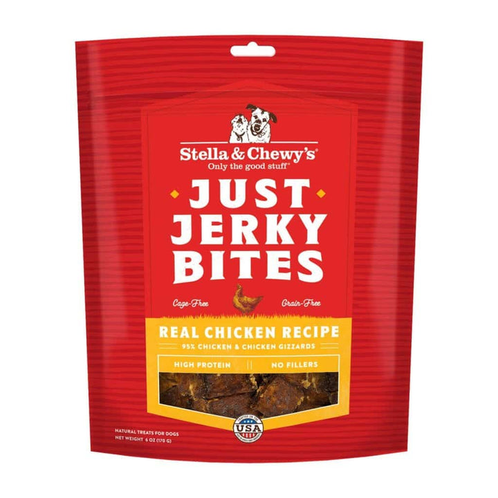 Stella & Chewy's Just Jerky Bites Dog Treats 6oz Chicken - Paw Naturals
