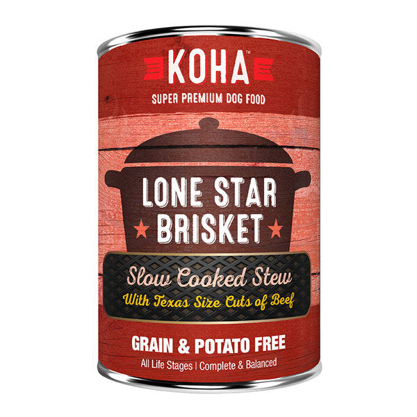 Koha Homestyle Slow-Cooked Stews for Dogs Lone Star Brisket - Paw Naturals