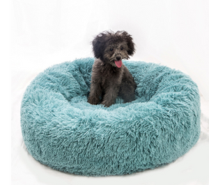Sparky & Co Marshmallow Cloud Round Donut Bed Blue / XS - 15.7" - Paw Naturals