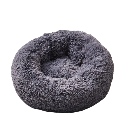 Sparky & Co Marshmallow Cloud Round Donut Bed Dark Grey / Medium - 23.6" - Paw Naturals