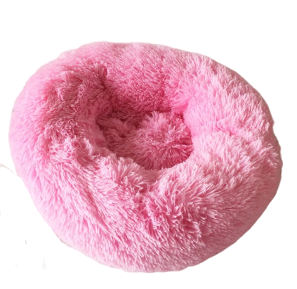Sparky & Co Marshmallow Cloud Round Donut Bed Bubblegum / XS - 15.7" - Paw Naturals