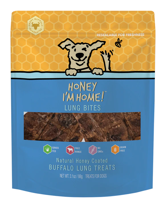 Honey I'm Home! Lung Bites Dog Treats, 3.1-oz bag