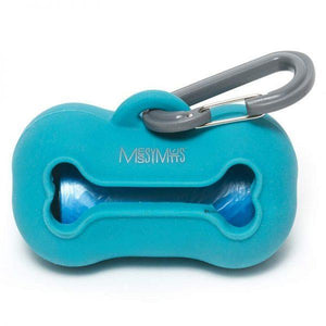 Messy Mutts Silicone Pet Waste Bag Holder Blue - Paw Naturals