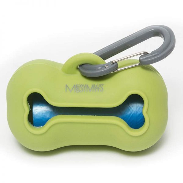 Messy Mutts Silicone Pet Waste Bag Holder Green - Paw Naturals