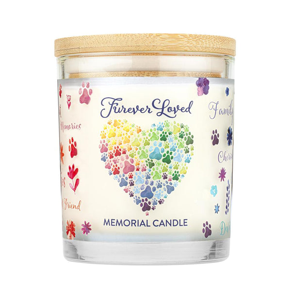 Pet House by One Fur All Candle Furever Loved Memorial 9oz - Paw Naturals