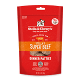 Stella & Chewy's Stella's Super Beef Dinner Patties Raw Freeze-Dried Dog Food 5.5oz - Paw Naturals