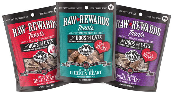 Northwest Naturals Freeze-Dried Heart Treats For Dogs & Cats Chicken / 3oz - Paw Naturals