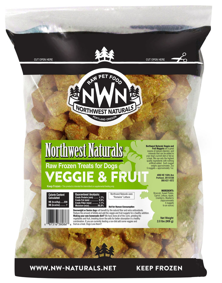 Northwest Naturals Raw Frozen Fruit & Vegetable Mix 2LB - Paw Naturals
