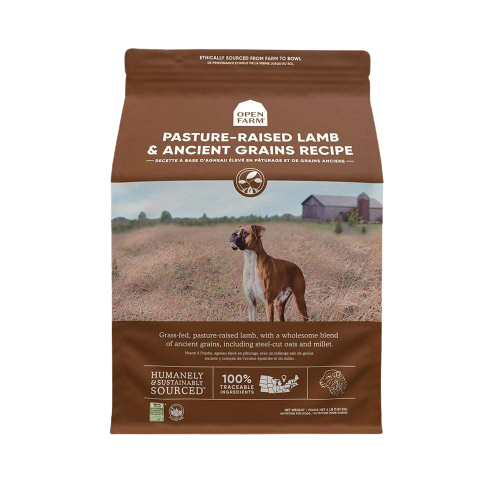 Open Farm Ancient Grain Pastured Lamb Recipe Dry Dog Food 4.5lb - Paw Naturals