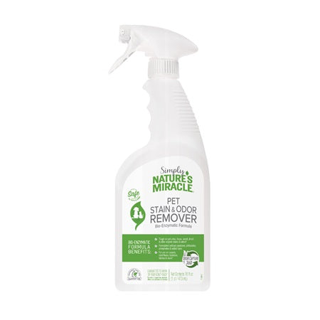 Simply Nature's Miracle Pet Stain & Odor Remover 32oz Spray - Paw Naturals