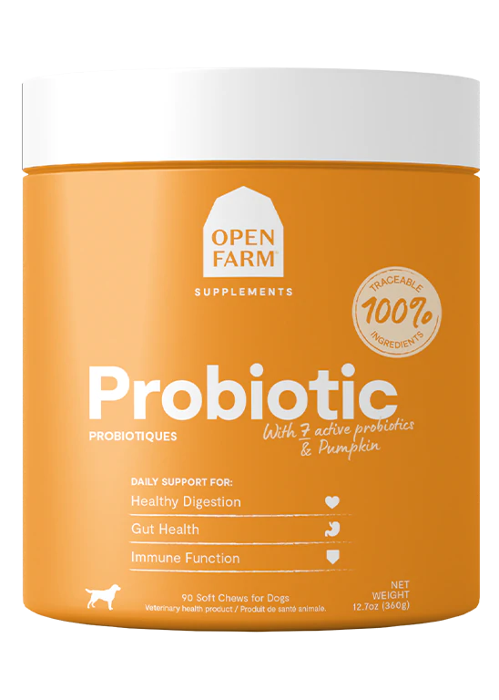Open Farm Soft-Chew Supplements for Dogs 90ct Probiotic - Paw Naturals