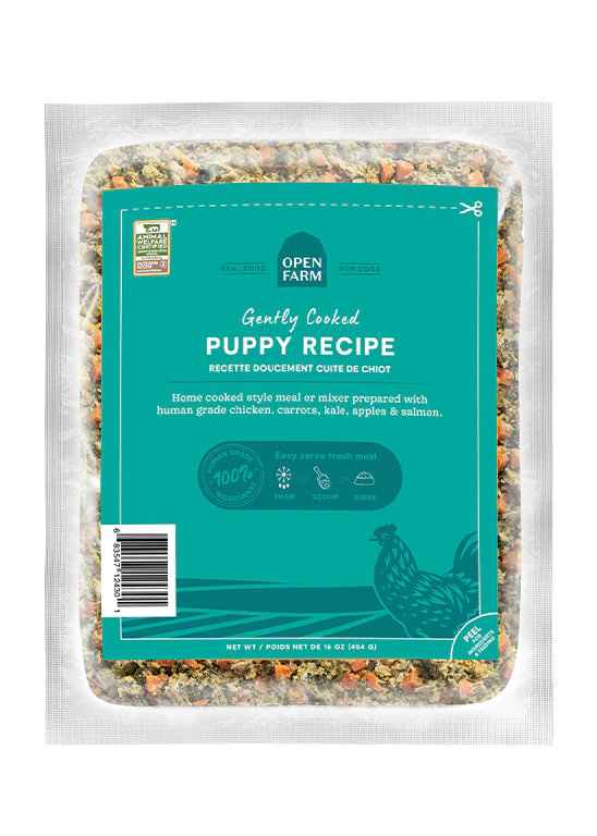Open Farm Gently Cooked for Puppies Frozen Dog Food 8oz - Paw Naturals