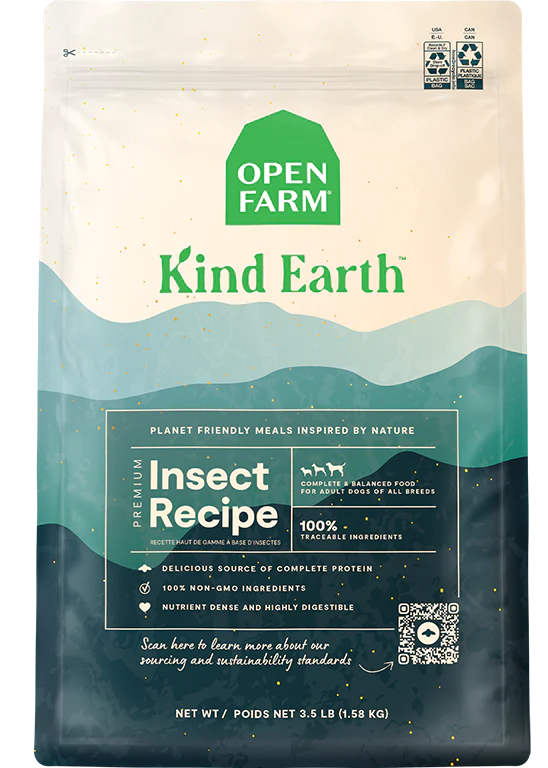 Open Farm Kind Earth Premium Insect Recipe Dry Dog Food 3.5lb - Paw Naturals
