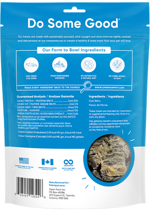 Open Farm Dehydrated Cod Skin Treats 2.25oz - Paw Naturals