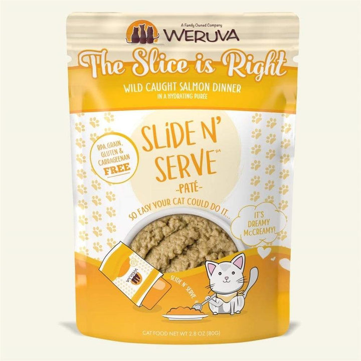 Weruva Slide N' Serve Wet Cat Food Pouch The Slice is Right / 2.8oz - Paw Naturals