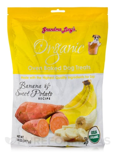 Grandma Lucy's Organic Oven Baked Dog Biscuits Banana - Paw Naturals