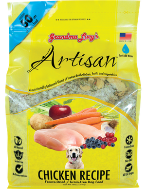 Grandma Lucy's Artisan Chicken Raw Freeze-Dried Dog Food Trial - Paw Naturals
