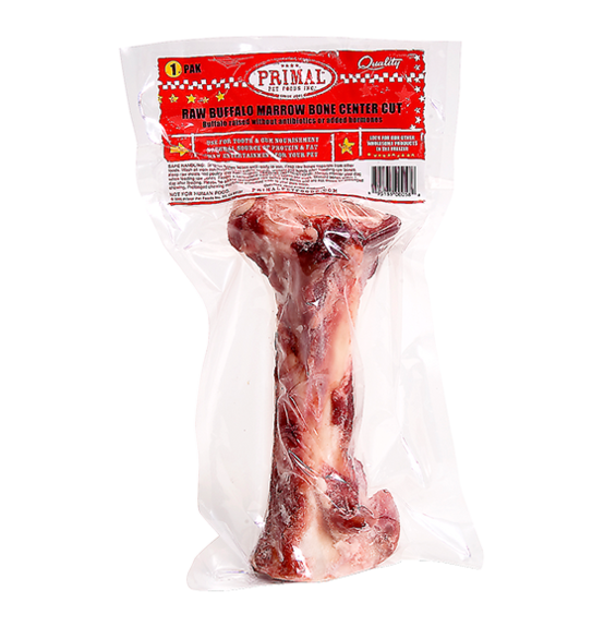 Primal Frozen Raw Buffalo Center Cut Marrow Bone