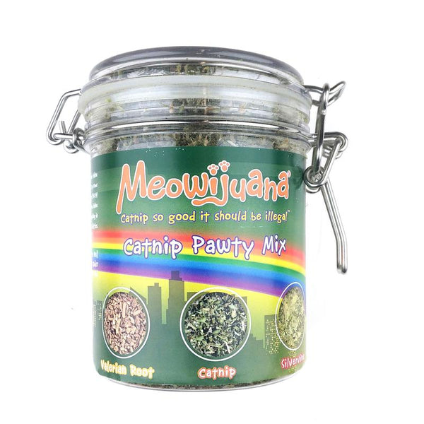 Meowijuana Jar of Pawty Mix Catnip - Paw Naturals