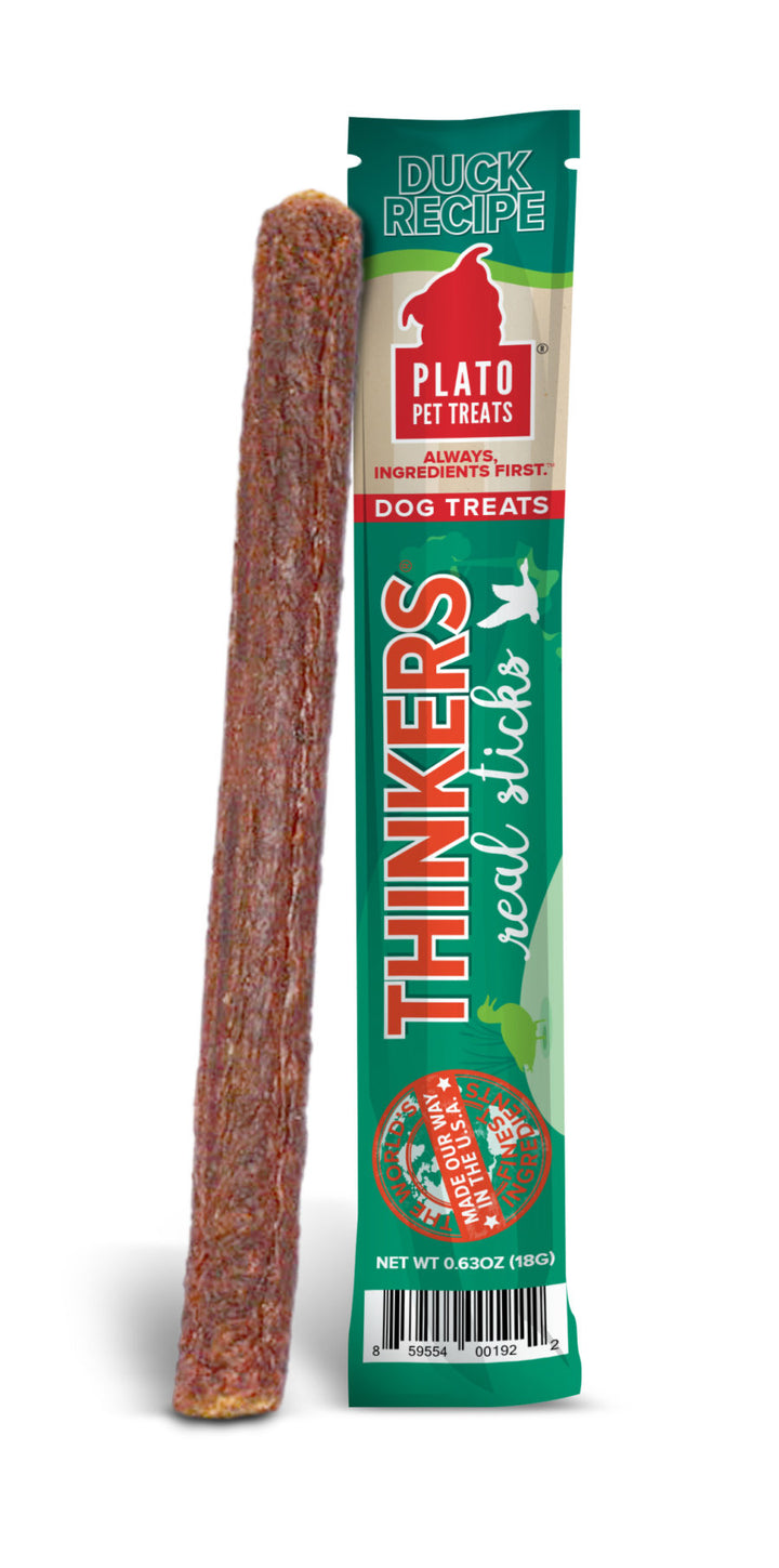 Plato Thinkers Real Meat Sticks Dog Treat - Paw Naturals