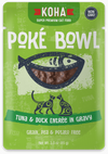 Koha Poke Bowl Entree in Gravy 2.8oz Cat Pouches Tuna & Duck - Paw Naturals