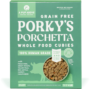 A Pup Above Whole Food Cubies Grain Free Porky's Porchetta Dry Dog Food 2lb - Paw Naturals