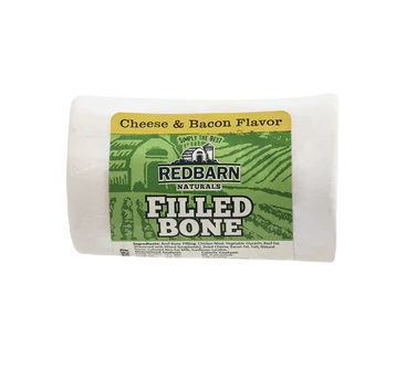 Redbarn Natural Filled Bone Chew Treat for Dogs Cheese & Bacon / Small - Paw Naturals