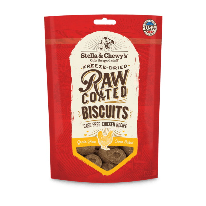 Stella & Chewy's Raw-Coated Baked Dog Biscuit 9oz Chicken - Paw Naturals