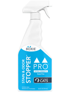 Boxie Pro Stain & Odor Stopper Extra Strength Scent-Free for Cats 24oz - Paw Naturals