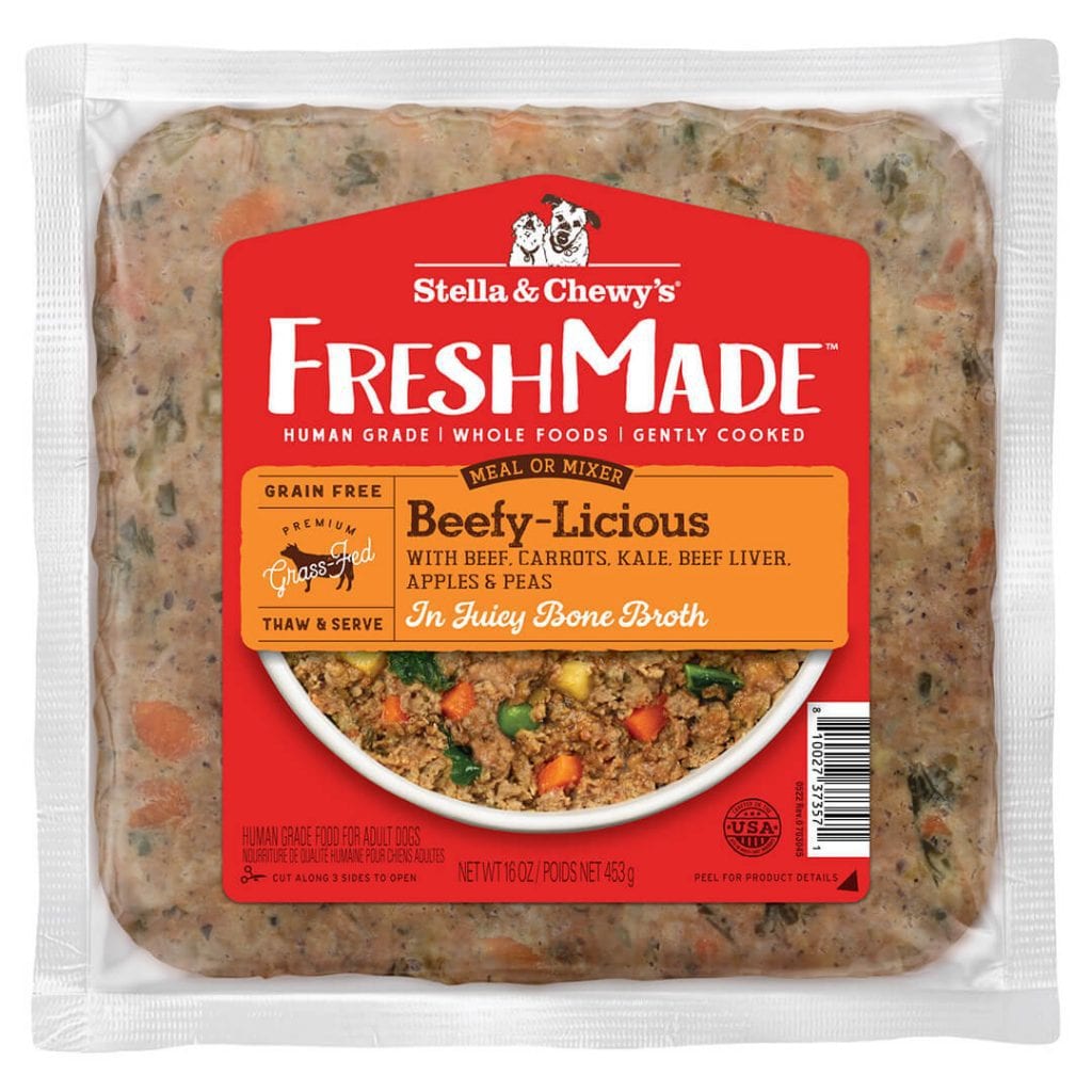 Stella & Chewy's Freshmade Gently-Cooked Frozen Dog Food Beefy-Licious - Paw Naturals