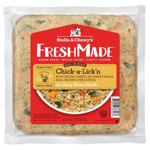Stella & Chewy's Freshmade Gently-Cooked Frozen Dog Food Chick-A-Lick'n - Paw Naturals