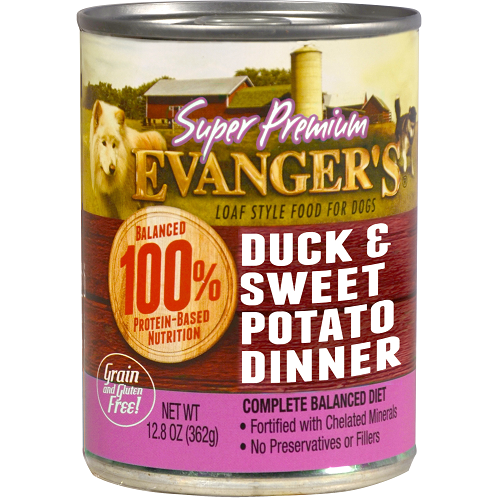 Evanger's Super Premium Duck & Sweet Potato Dinner 12.8oz Canned Dog Food