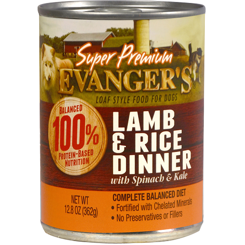 Evanger's Super Premium Lamb & Rice Dinner 12.8oz Canned Dog Food