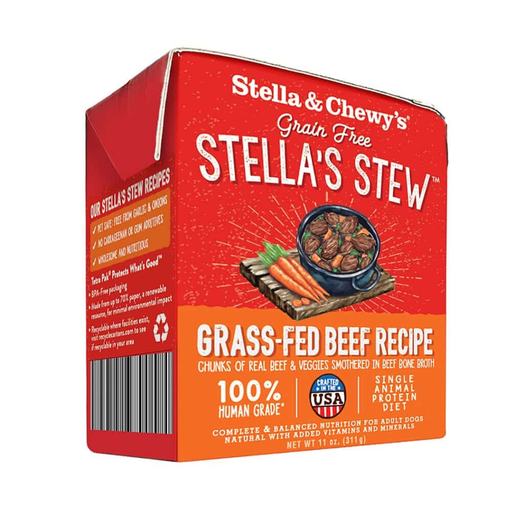 Stella & Chewy's Stews Grass Fed Beef 11oz Canned Dog Food - Paw Naturals