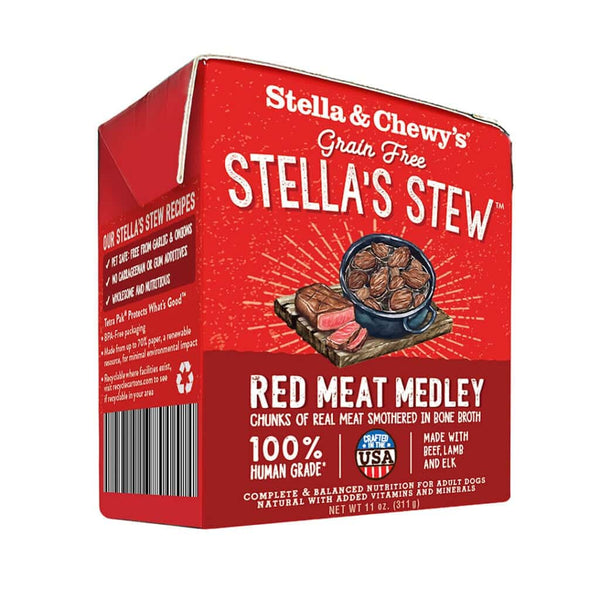 Stella & Chewy's Stews Red Meat Medley 11oz Canned Dog Food - Paw Naturals