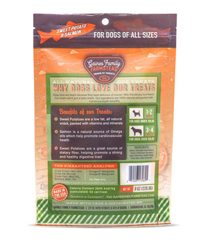 Gaines Family Farmstead Sweet Potato & Salmon Fillets 8oz Dog Treat - Paw Naturals