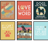 Silly Goose Rescue-Themed Art Prints 8x10 (set of 6)