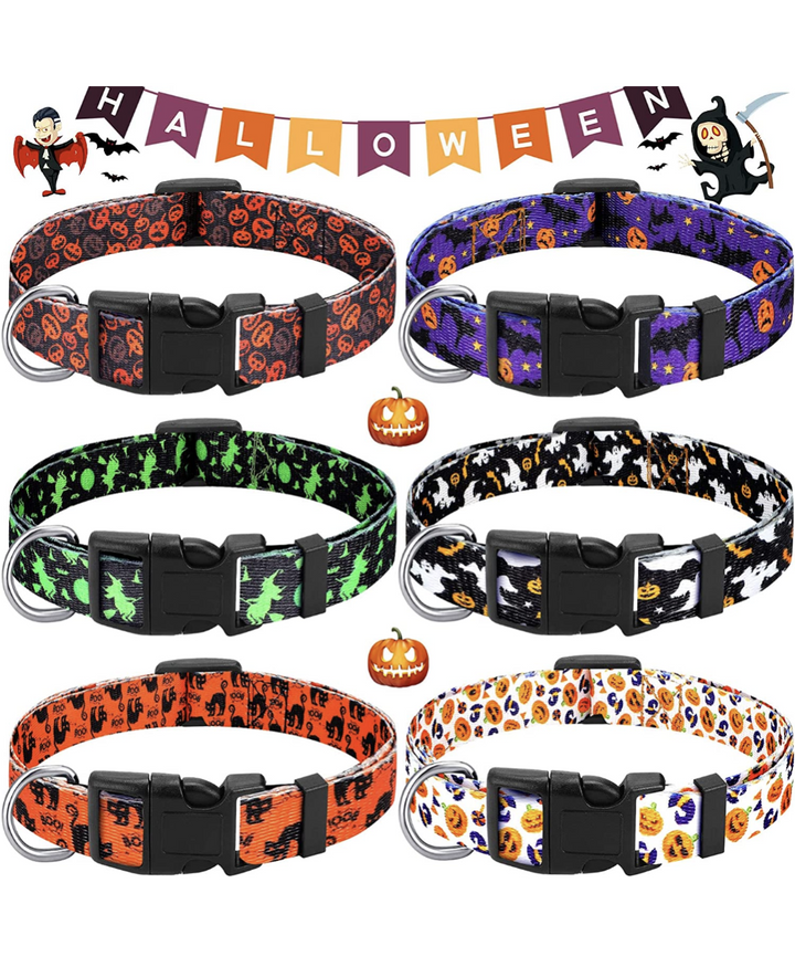 Sparky & Co Halloween Print Collar (assorted Styles) Small - Paw Naturals