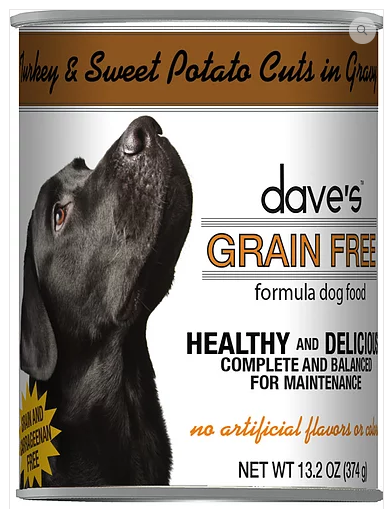 Dave's Pet Food Grain-Free Turkey Sweet Potato 13.2oz Canned Dog Food