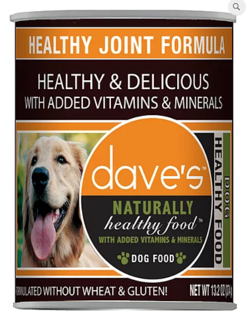 Dave's Pet Food Naturally Healthy Joint 13oz Canned Dog Food - Paw Naturals