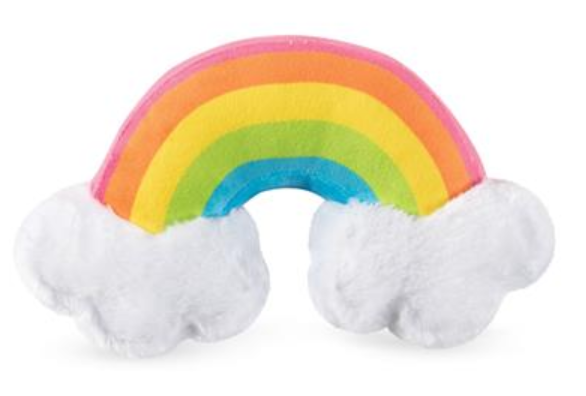 Pet Shop By Fringe Studio Rainbow With Clouds Plush Dog Toy
