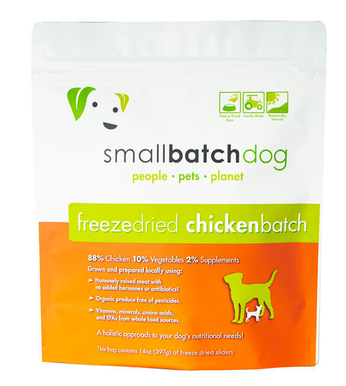 Smallbatch Pets Freeze-Dried Sliders 14oz Chicken - Paw Naturals