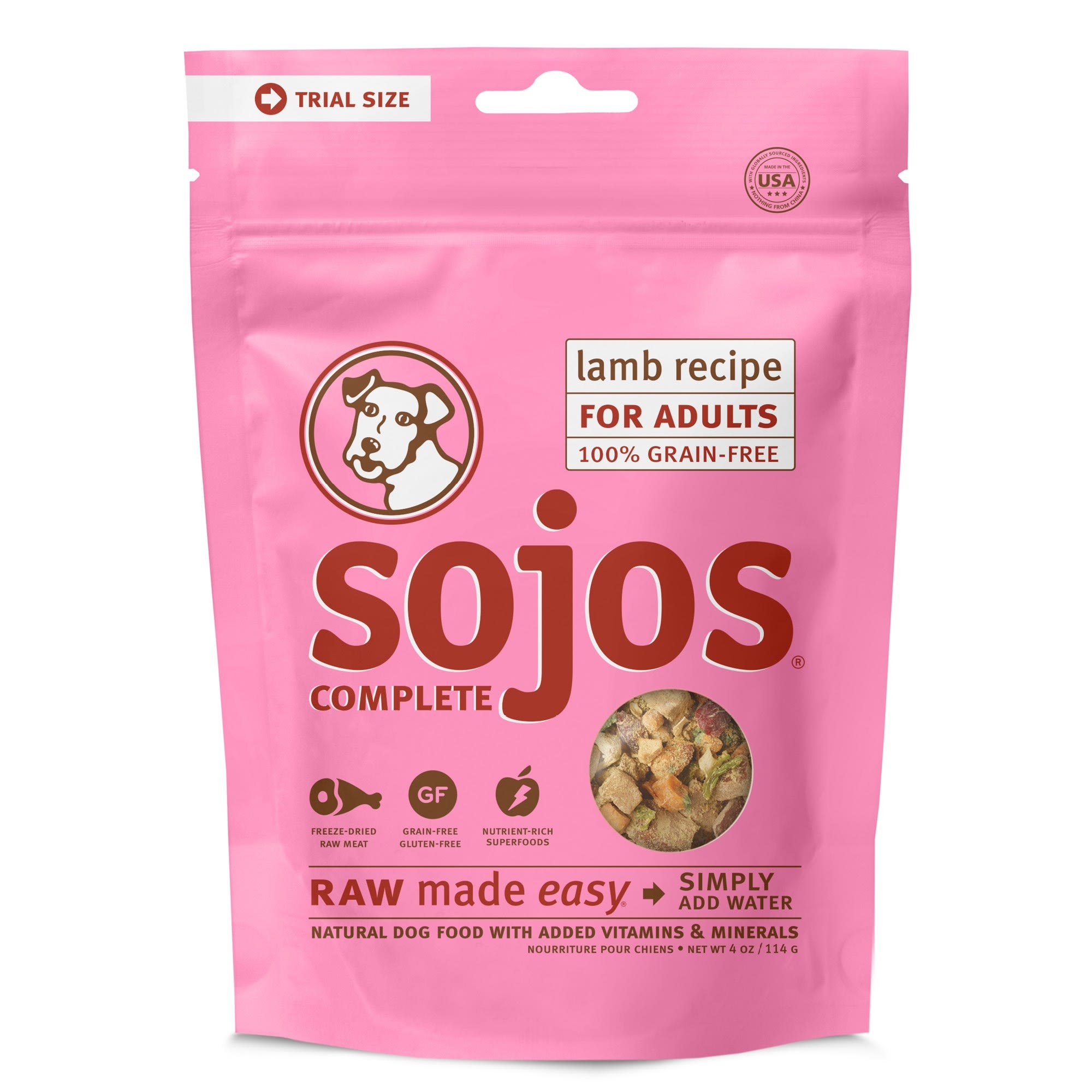 Sojos Complete Lamb Raw Freeze-Dried Dog Food