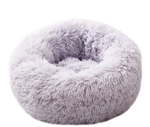 Sparky & Co Marshmallow Cloud Round Donut Bed Light Gray / Medium - 23.6" - Paw Naturals