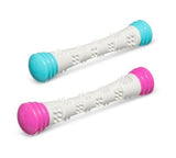 Messy Mutts Totally Pooched Chew n' Squeak Stick Dog Toy