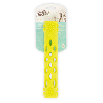 Messy Mutts Totally Pooched Huff 'n Puff Stick 10" Dog Toy